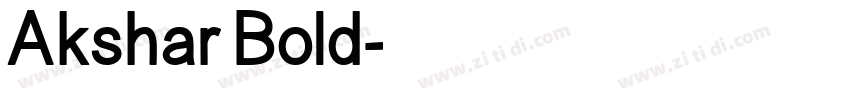 Akshar Bold字体转换